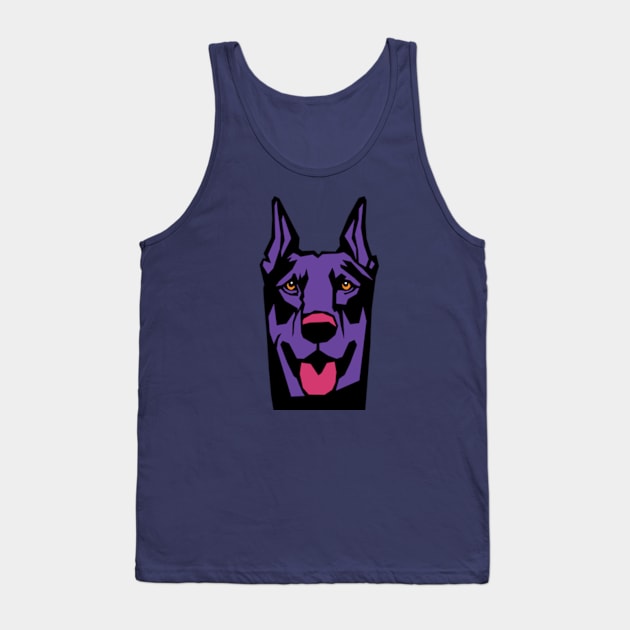 Alert and agile, the Doberman exemplifies loyalty Tank Top by Cem Kızıltuğ